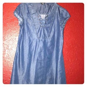 Dark Blue Denim TShirt Dress
